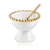 Classic Touch Porcelain Dessert Cups with Beaded Gold Design - 3 of 3