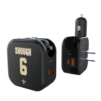 NFL New Orleans Saints Players Game Tactic 18-Watt 2 in 1 USB A/C Charger