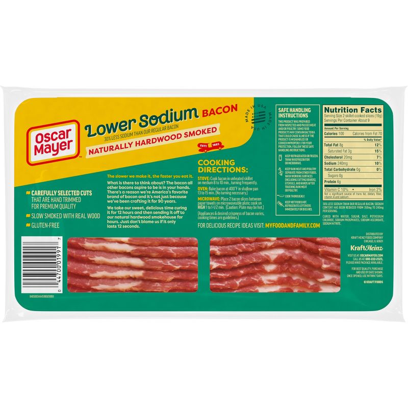 Oscar Mayer Low Sodium Bacon - 1lb, 3 of 13