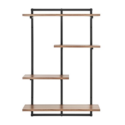 37 x 31.5 Rectangular Shelf Unit Brown - Danya B.