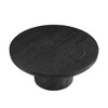Anybear 35.98 inch Round Black Coffee Table with Cylindrical Leg - 3 of 4