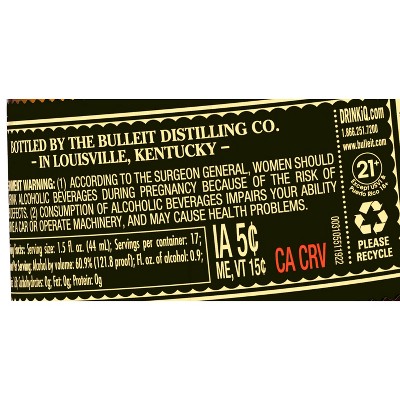Bulleit Barrel Strength Bourbon 750ML