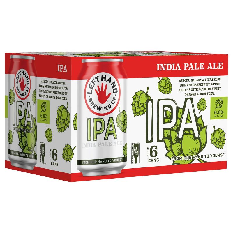 Left Hand IPA Beer - 6pk/12 fl oz Cans, 5 of 12