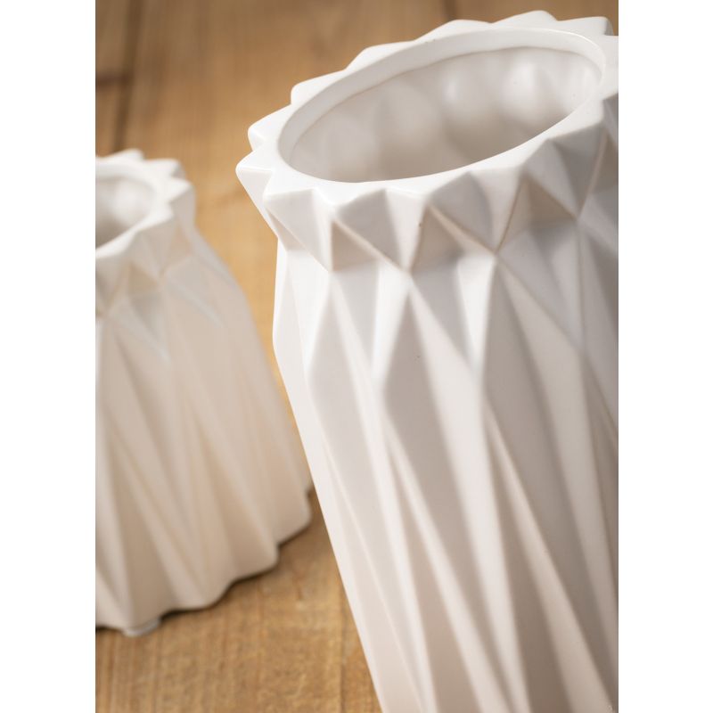 Sullivans Origami White Decorative Vase, 2 of 6