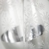 9.75"H and 12"H Sullivans Glass Snowflake Vase - Set of 2, Clear - 2 of 3