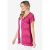 Woman Within Plus Size Tie-Neck Pointelle Cardigan Sweater - 4 of 4