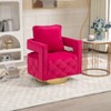 CAVINAS Swivel Accent Chair Modern Armchair Side Chair with Tufted Button for Living Room, Bedroom - 2 of 4