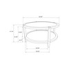Coaster,Camillo Round Solid Wood Coffee Table - 4 of 4