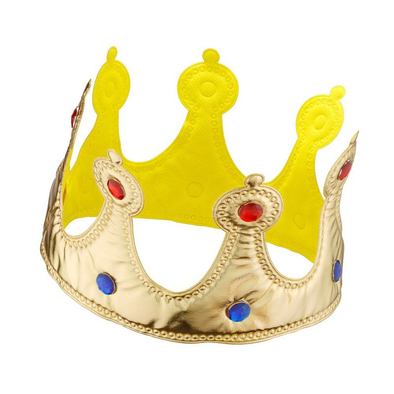 Dress Up America Gold Crown and Scepter – Kings Crown Accessory Set, 2 of 4