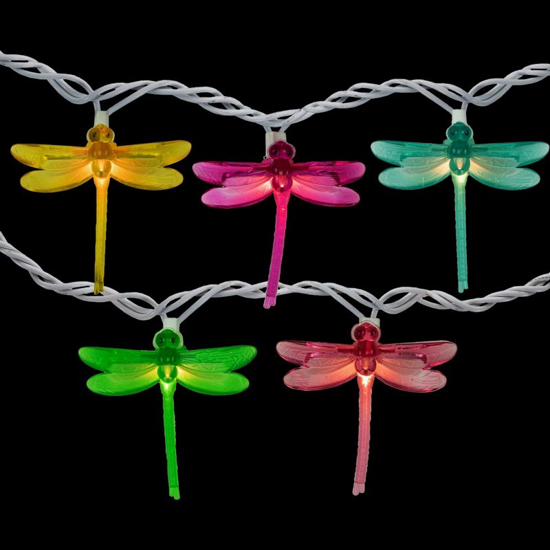 Northlight 10-Count Dragonfly Patio Lights, 7.25ft - White Wire, 3 of 7