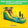 Pogo Bounce House Crossover Kids Inflatable Water Slide, Tropical no blower, 12 ft - 2 of 4