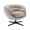 NicBex Office Chair with Removable Cushion,Chenille Accent Chair with 360-Degree Swivel Function,Round Office Chair for Living Room - 4 of 4