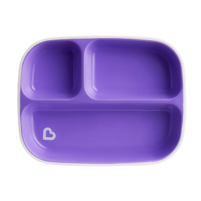 Image of Munchkin Splash Divided Plate - Purple