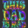 Men's Design By Humans Tye Dye This Dad Is Rad By honeytree Tank Top - 2 of 2