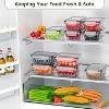 LunaLulinlk BPA Free Leak-Proof Plastic Lunch Boxes - Stackable Freezable & Microwavable (10 Lids + 10 Containers) - 4 of 4