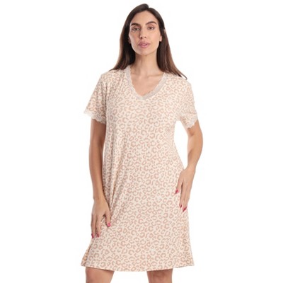 Just Love Short Sleeve Nightgown for Women – Cozy, Lightweight Sleepwear with Classic Design