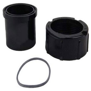 Zodiac Universal Half Union Replacement Compatible with Select Zodiac Jandy Pool and Spa CV and CL Series Cartridge Filters, Black - 1 of 4