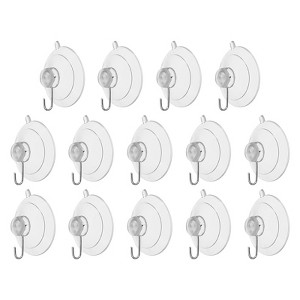 Unique Bargains Waterproof Reusable Load 2.2 Lbs Suction Cup Hooks and Hangers - 1 of 4