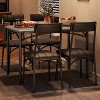 homfan 5-Pc Dining Set for 4 - Rectangular Table & 4 Upholstered Chairs, Space-Saving Kitchen Set for Apartments - 3 of 4
