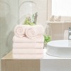 PiccoCasa Bathroom Hand Towels Absorbent Soft Cotton Hand Towels 6 Pcs - 3 of 4