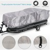 Pyle Heavy-Duty Boat Cover - Universal Fit, Waterproof, UV-Resistant, Marine Grade - Gray (PCVHP441) - 2 of 4