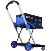 Racxily Collapsible Shopping Cart on Wheels, 2-Tier Collapsible Shopping Cart, Functional Collapsible Shopping Carts, for Picnic, Supermarket, Black - 4 of 4