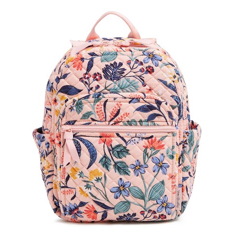 Vera Bradley Women's Cotton Small Backpack Paradise Coral : Target