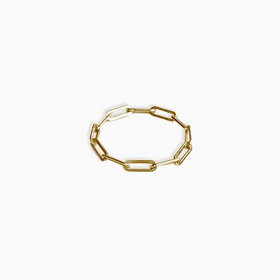 sanctuaire Dainty Link Ring 14K Solid Gold