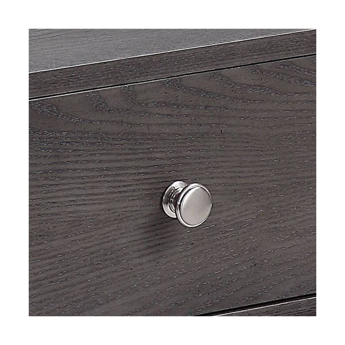 Acme Furniture Iban Accent Table Gray Oak/Chrome Finish - thumbnail 4