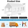 13x26 FT Party Tent，Heavy Duty Wedding Tent with White Large Roof, Detachable Sidewalls, and 3 Storage Bags, Outdoor Party Canopy for Wedding Parties - 2 of 4