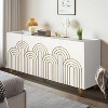 Sapphtopaz Modern TV Stand for TVs Up to 65" with Legs Entryway Table Storage Cabinet for Living Room, Entryway - 2 of 4