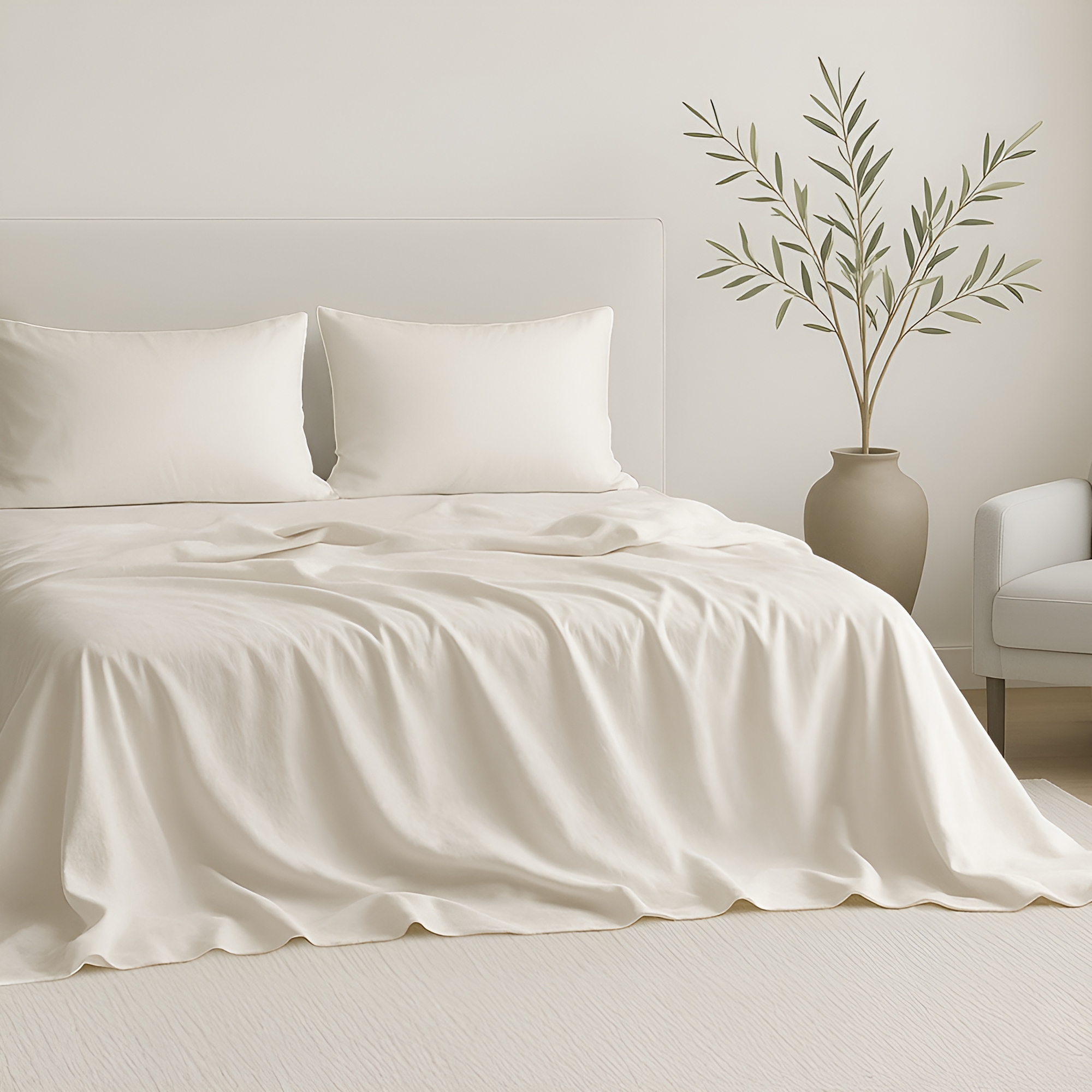American Soft Linen 100% Cotton Sheet Sets California King Size