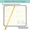 Global Printed Products Textured Cover Weekly Monthly Pocket Planner CY 2025 (Black) - 2 of 4