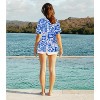 LA LEELA Women's Button Down Blouses Summer Beach Party Short Sleeve Colorful Blouses Button Up Dress Shirts Hawaiian Dresses for Women - 3 of 4