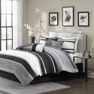 NicBex 7-Piece Traditional King Size Bedding Comforter Sets, Bedding Set with Pieced and Pintucking Details, Machine Washable - 1 of 4