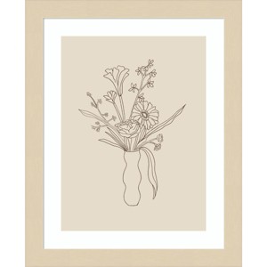 Amanti Art Floral Study 1 by Kate Aurelia Holloway Wood Framed Wall Art Print - 1 of 4