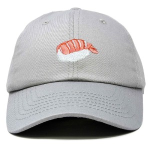 Dalix Shrimp Nigiri Embroidered Sushi Cotton Dad Hat Baseball Cap Adjustable Womens - 1 of 4