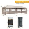 10x30 FT Heavy-Duty Pop-Up Canopy Tent with Sidewalls, UV Protection, Adjustable Height, Portable Wheeled Bag, for Outdoor Events-Coolbibila - 4 of 4