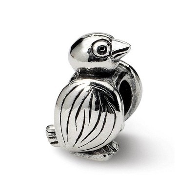 Black Bow Jewelry Sterling Silver Bird Bead Charm