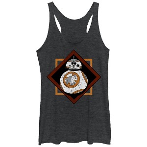 Women's Star Wars The Force Awakens BB-8 Square Racerback Tank Top - 1 of 3