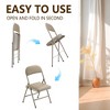 SUGIFT Set of 6 Folding Chairs Metal Frame with Padded Seats - image 4 of 4