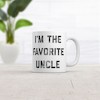 Crazy Dog T-Shirts I'm The Favorite Uncle Coffee Mug Funny Family Brother Ceramic Cup-11oz - 2 of 4