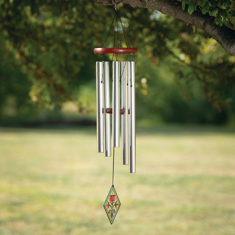 Woodstock Windchimes Décor Chime Tulip, Wind Chimes For Outside, Wind Chimes For Garden, Patio, and Outdoor Décor, 26"L, 2 of 8