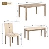6-Piece Wooden Dining Set: Comfortable Seating Arrangement with Bench and Chairs, Brown Finish - 4 of 4