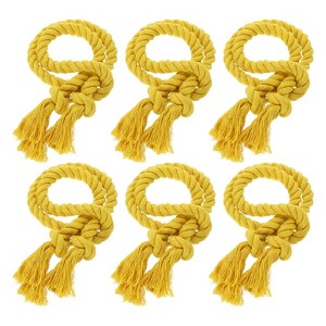 Unique Bargains Hand-Woven Decorative Tassel Rope Curtain Tiebacks 30" - 1 of 4