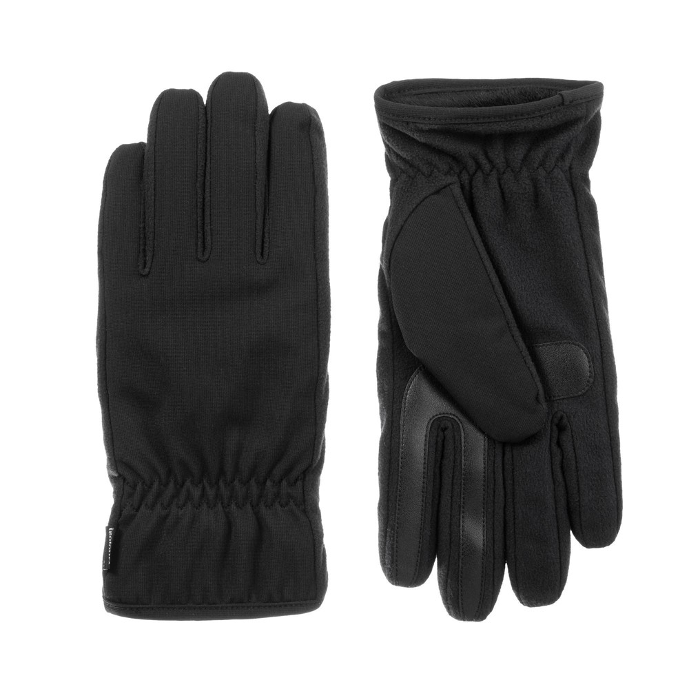 Isotoner Men's Softshell Gloves - Black XL