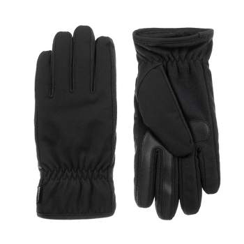 Isotoner Men's Softshell Gloves - Black