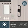 VAXCEL Milton 2-Light 24 in. Wide Matte Black Transitional Flush Wall Sconce with Metal Cage Shade - 4 of 4