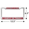 University of Utah Family On Three Full Size Standard License Plate Metal Frame - 4 of 4