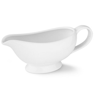 Kook Ceramic Gravy Boat, 21 oz, White